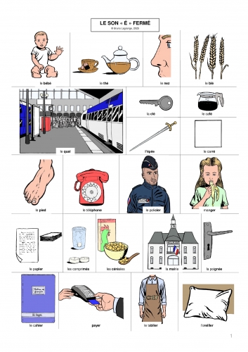 é fermé, phonétique, français, French, bande dessinée, comic strip