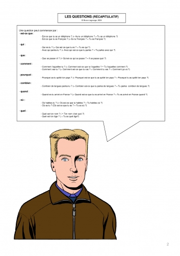 questions, grammaire, français, French, bande dessinée, comic strip